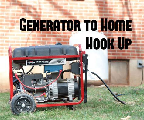 portable generator hookup to house